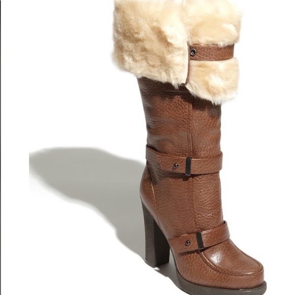 luxury rebel Shoes - Luxury rebel “Penelope” leather and faux fur boots